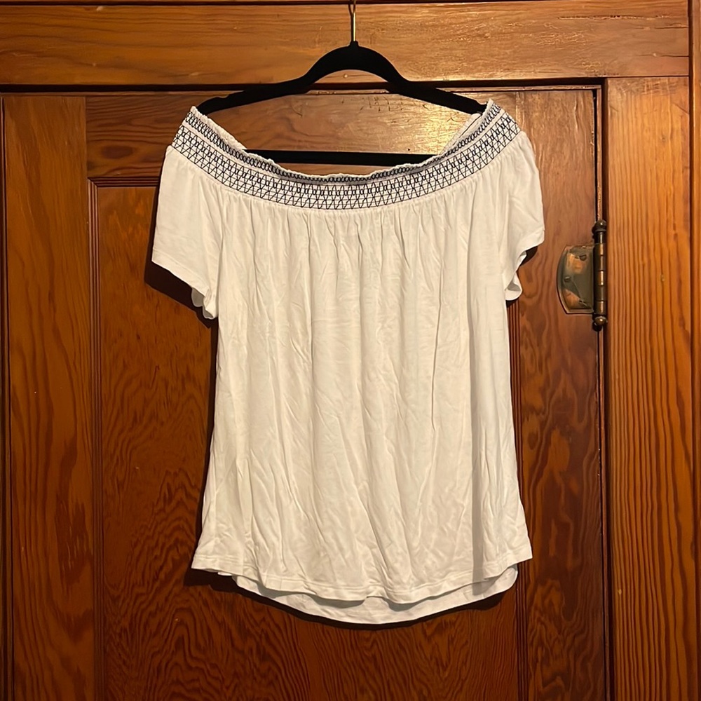 White Off The Shoulder Top
